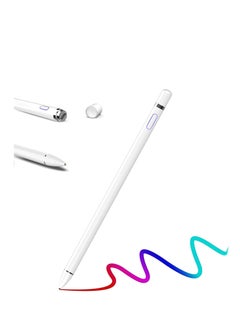 Buy Stylus Pen Stylus Pen Compatible With Apple Pencil Universal Stylus Pen Rechargeable Apple Pen with 1.5mm Fine Tip Compatible With AL Tablets IPhones(Work For IOS Android) in UAE