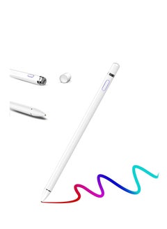 اشتري Stylus Pen Stylus Pen Compatible With Apple Pencil Universal Stylus Pen Rechargeable Apple Pen with 1.5mm Fine Tip Compatible With AL Tablets IPhones(Work For IOS Android) في الامارات