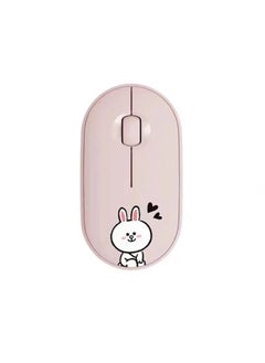 اشتري Cross-border Logitech M350 2.4G Bluetooth Dual-mode Mute Notebook Pebble Wireless Mouse Pink rabbit في السعودية