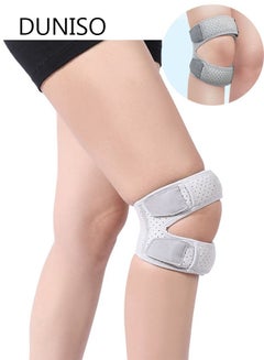 Buy Patella Knee Strap Adjustable Knee Brace Knee Pad 3D Silicone Insert for Men & Women Knee Joint Pain Prevention & Relief & Patella Stabilizer Support for Running Riding Football Hiking in UAE