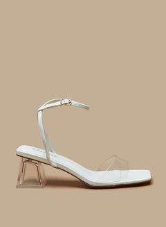 Buy Women Ankle Strap Sandals with Block Heels and Buckle Closure in Saudi Arabia