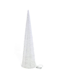 اشتري 25-LED Cone, White Tinsel - 80 cm في الامارات