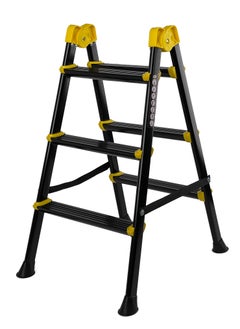 Buy 3-Step Foldable Ladder | Durable Aluminum Alloy | Lightweight & Space-Saving Design | Anti-Skid Secure Base | Easy To Move & Handle | Suits Both Home & Professional Needs in UAE