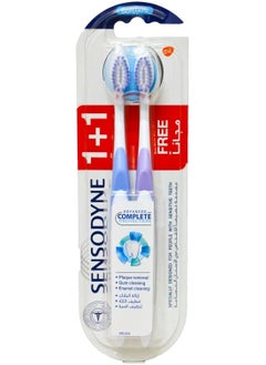 Buy Sensodyne Soft Toothbrush 2 Pieces Blue Purple in Saudi Arabia