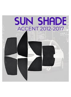 Buy HYUNDAl ACCENT 2012-2017 High-Quality Car Sunshade All Side Sunshade UV and Heat Protection Front Back Sides Sun Shades in Saudi Arabia