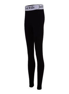 Buy Jack Wills Waistband Legging Black in UAE