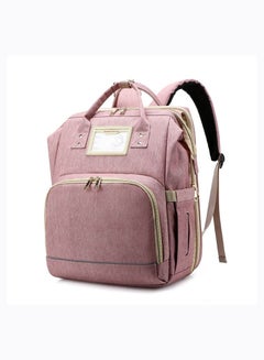 Buy Baby folding bed mummy bag multifunctional backpack bed diaper bag out mother and baby bag in UAE