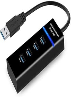 اشتري USB Hub 4-Port USB 3.0 Ultra Slim Data Hub Multi USB Hub Splitter Lead Adapter Cable USB Splitter For Macbook, Mac Mini/Pro, Surface Pro, Notebook Pc, Laptop, USB Flash Drives, And Mobile HDD في مصر