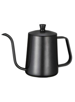 Buy High Quality Black Stainless Steel Tea and Coffee Drip Pot 600 ml with Goose Neck in Saudi Arabia