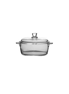 Buy 1L Glass Cereal Bowl Clear Oatmeal Bowl Small Glass Bowl for Breakfast Cooking,Small Casserole Dish Round Baking Dish with Lid, Microwave, Dishwasher, Oven, Stove Safe in UAE