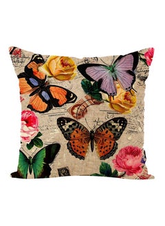 Buy Square Shape Decorative Throw Pillow Multicolour 45 x 45cm in UAE