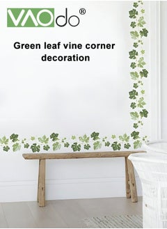 Buy 2PCS Green Leaf Vine Wall Sticker Waterproof Pvc Material Home Decoration Removable Decoration Wall Sticker For Porch Living Room And Bedroom in Saudi Arabia