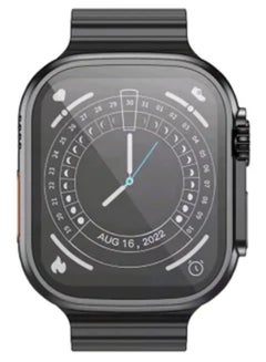Buy X8 Plus Ultra Wearfit Pro Space Aluminum Case 49mm Smart Watch Sport Version 2.08 Inch HD Full Screen Wireless Charging More Than 48 Function Black in Egypt