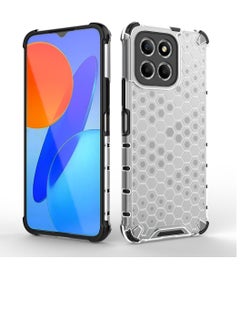 Buy Honor X8 5G  / Honor X6 4G Original Honeycomb Case with Ultra Shock Protection - Clear Back with Black Edges in Egypt