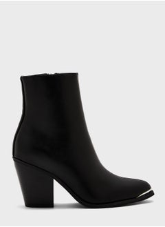 اشتري Block Heel Ankle Boots في السعودية