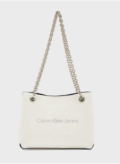 Buy Sculpted Monogram Detailed  Crossbody in UAE