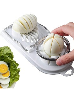 Buy 2-in-1 Corded Egg Slicer With Stainless Steel Wire for Boiled Eggs 2-in-1 Egg Slicer for Strawberries Kiwis and Sausages in Saudi Arabia