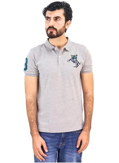 Buy Men's Napoleon Polo - Grey in Saudi Arabia