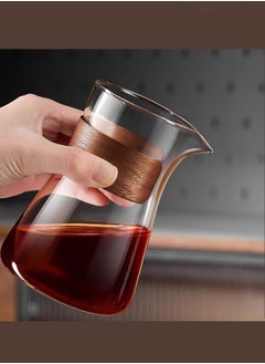 Buy HOOPZOZA V60 500ML Manual Coffee Share Pot Heat Resistant Coffee Server Glass Pot Pour Over Coffee Tea Teapot Glass Hand Coffee Pot Drip Coffee Maker Hand Brewed Coffee Sharing Pot Coffee Dripper in Saudi Arabia