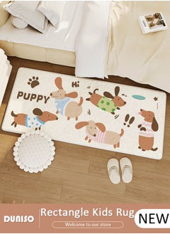 Buy Cartoon Rectangle Kids Rug, Animals Non Slip Super Soft Plush Area Rug for Kids Room Playroom Nursery Bedroom,Soft Washable Crawling Play Mat for Kitchen Home Decor in Saudi Arabia