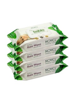 Buy Baby Wet Wipes;Pack With Lid (Pack Of 4 80 Sheet) in UAE