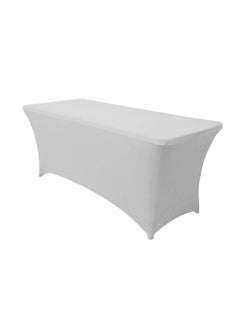 Buy Spandex Tablecloths for Home Rectangular Table Fitted Stretch Slipcovers Polyester Tablecover Toppers in Saudi Arabia