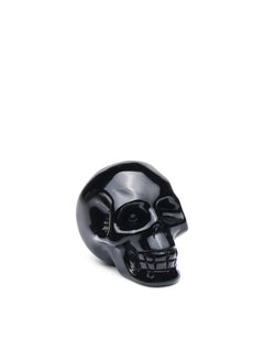 Buy Crystal Skull Ornament Head Sculpture with Black Obsidian Natural Gemstone Statues Home Decoration 5x3.5x4cm in Saudi Arabia