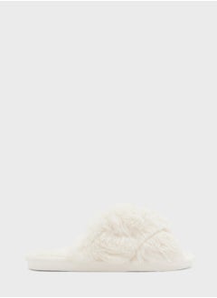 Buy Fluffy Crossover Ladies Slipper in UAE