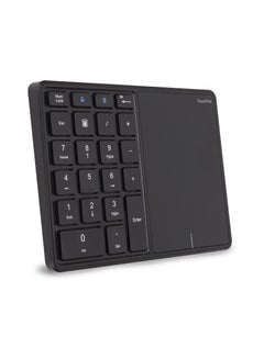 اشتري 24G Wireless Numeric Keypad with Touchpad 22 Keys Portable Bluetooth Number Pad Financial Accounting USB C Rechargeable Number KeyboardBlack في الامارات