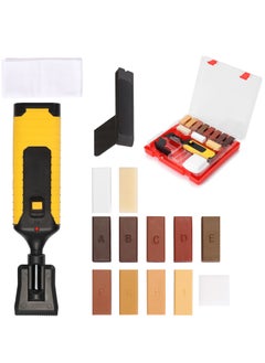 اشتري Floor and Furniture Repair Kit, Wood Floor Hardwood Furniture Scratch Repair Set with 11 Colors Repair Wax Sticks and Melting Tool Restore Scratches, Cracks for Wood Floors, Table, Door في السعودية