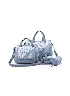 Buy New Cute Animal Printing Mommy Bag Five-Piece Bag Multifunctional Large Capacity Mother and Baby Shoulder Messenger Bag Diaper Bag in UAE