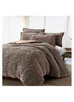 Buy quilt set Fur 2 pieces, size 160 x 240 cm Model 1603 from Family Bed in Egypt