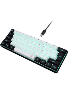 اشتري 61 Keys RGB Gaming Keyboard 60% Mini Wired Waterproof for Gamer في الامارات