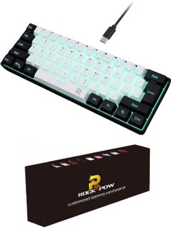 اشتري 61 Keys RGB Gaming Keyboard 60% Mini Wired Waterproof for Gamer في الامارات