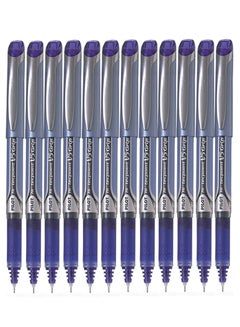 اشتري 12-Piece Hi-tecpoint V5 Grip Gel Ink Pen Blue Ink في الامارات