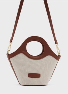 Buy Canvas Bag With Crossbody Strap in UAE