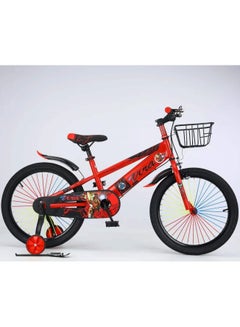اشتري 20 Inch Children's Bicycle Kids Bike with Training Wheel - Red في الامارات