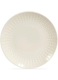 اشتري Drops Porcelain Side Plate, White - 21 cm في الامارات