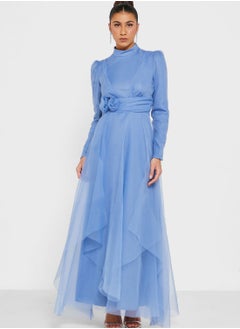 Buy Asymmetrical Ruffled Dress in Saudi Arabia