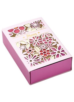 Buy Paper Wonder Mother'S Day Gift Box ("Mom" Pink Gold Glitter Flowers) Small Slide Box For Moms Grandmas Nanas Mom Squads in UAE