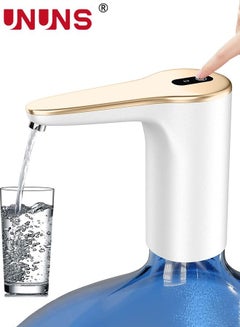 Buy Water Bottle Pump for 5-19L Water Bottle Dispenser, Automatic Off Cold Water Dispenser Pump,USB Charging Water Pump,Water Bottle Switch for Universal Bottles in Saudi Arabia