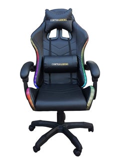 اشتري Black HYG-01LED LED Gaming Chair, Ergonomically Designed with RGB Lights with Adjustable Brightness, Finest Reclining Feature & Power Support USB Gaming Chairs في الامارات