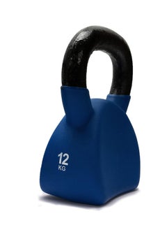 Buy Kettlebell of 12Kg (26.4LB) Includes 1 * 12Kg (26.4LB) | Blue | Material : Iron with Rubber Coat | Exercise, Fitness and Strength Training Weights at Home/Gym for Women and Men in UAE