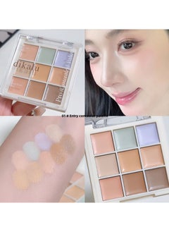 Buy 9 Color Concealer Cream Palette - Flawless Skin Tone, Dark Circle, Acne, Spot Coverage, Tear Groove Brightening, Long-Lasting, Buildable, Creamy Texture Concealer for All Skin Types in UAE