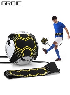 Buy Soccer Trainer Hands-Free Adjustable Solo Soccer Trainer Adjustable Football Training Belt Solo Football Trainer for Volleyball Control Skills Juggling Kicking Practice - Fits All Ball Size in Saudi Arabia