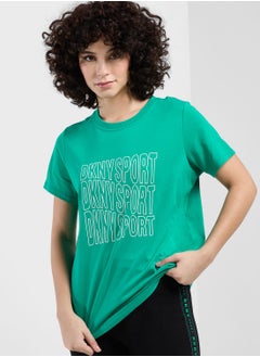 Buy Crew Neck Logo T-Shirt in Saudi Arabia