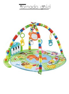 Buy Baby Round Climbing Mat Music Piano Fitness Mat With Pillow And Pendant in Saudi Arabia