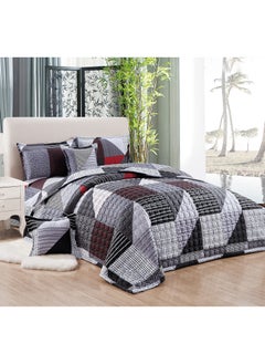 Buy Compressed Colored Comforter Set Single Size 4 Pieces 1 comforter + 1 bed sheet + 1 Pillowcase + 1 cushion case in Saudi Arabia