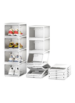 Buy Foldable Shoe Storage: Stackable Organizer Set of 4 in UAE