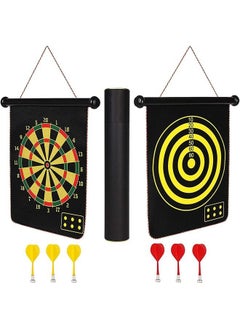 Buy Magnetic Dart Board for Kids, Double Sided Dart Board Games Set, Indoor Outdoor Darts Game with 6pcs Safe Magnetic Darts, Gifts for Teenage Boys Girls from 5 years old in Saudi Arabia